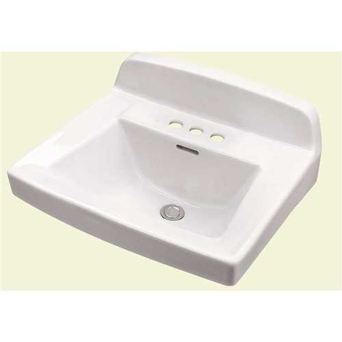 Gerber G0012654 Monticello II 18.5 in. Wall Hung Sink Basin in White