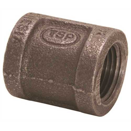 1-1/2 x 1-1/4 in. Black Malleable Reducing Coupling