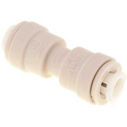 1/4 in. O.D. Push Fit Plastic Union Connector White