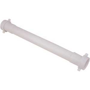 KEENEY MFG. 42-12W 1-1/4 in. x 12 in. Polypropylene Slip Joint Extension Tube, White