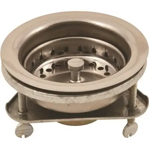 Proplus 122040 Eez On Sink Strainer with Brass Body in Chrome