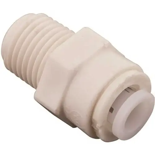 BrassCraft PC68-6-6P P 3/8 in. O.D. Tube x 3/8 in. Thread Nylon Push in Tube Male Connector White