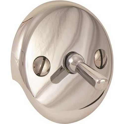 Proplus .173106 Bath Drain with Trip Lever Face Plate in Brushed Nickel