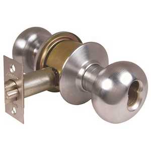 Arrow Lock M11TA-IC-300-124-26D MK BS IC Less Core Dull Chrome Entry Lockset Tudor Door Knob Bright Brass