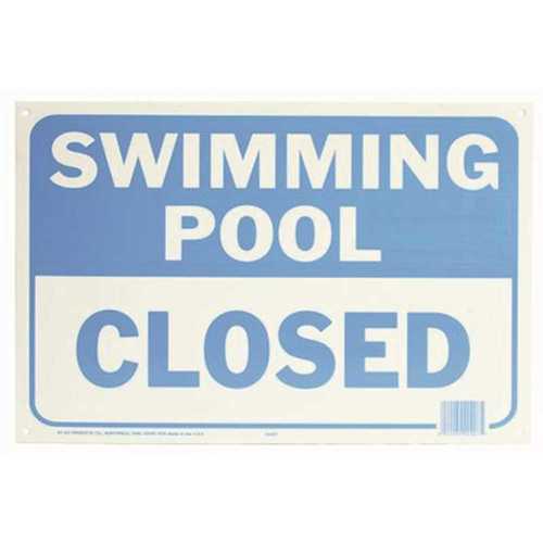 Water Safety Swimming Pool Closed Sign