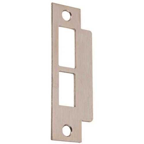 Arrow Lock 460-32D Mortise Lock Strike Plate for Latch Bolt and Deadbolt Dull Chrome