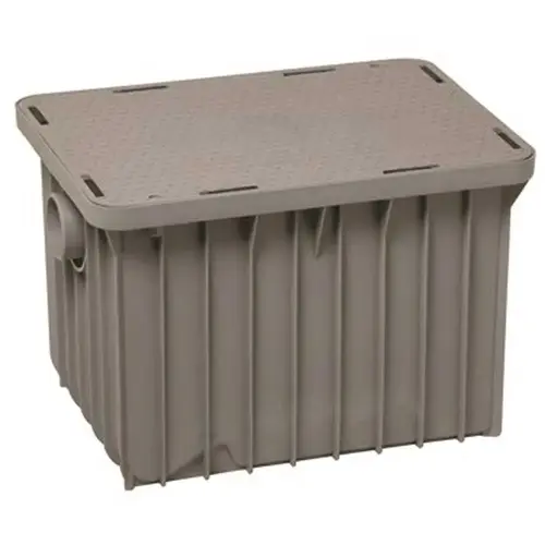 Endura 23.52 in. x 31 in. x 17.4 in. Polypropylene Above/Below Ground Grease Trap GREY Gray