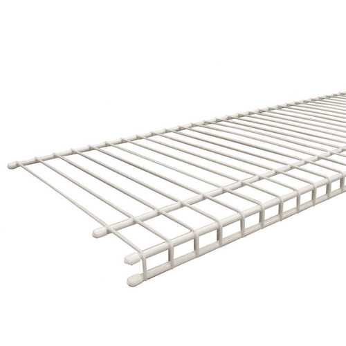 SuperSlide 12 ft. x 12 in. Ventilated Wire Shelf White Pack of 6