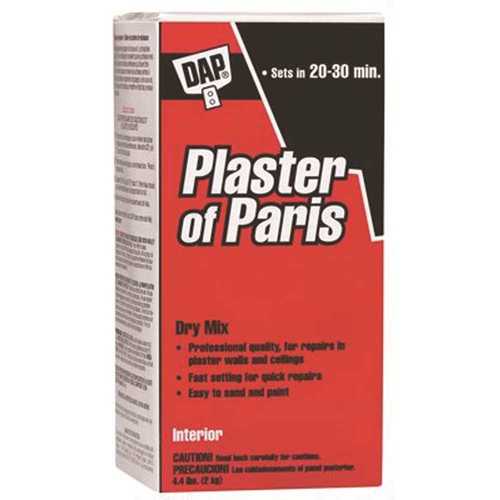 Plaster of Paris, Powder, White, 4 lb Tub