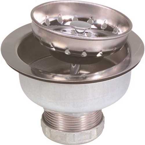 Proplus 122043 Long Shank Sink Strainer, Stainless Steel
