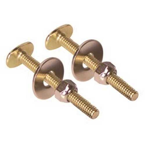 Toilet Bolt 1/4 in. x 2-1/4 in. Oval Brass Plated Pack of 2