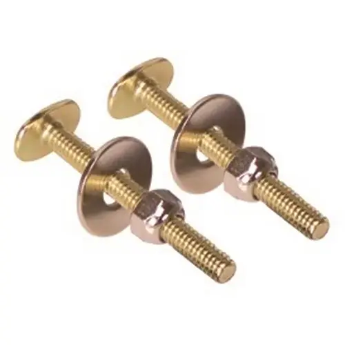 Toilet Bolt 5/16 in. x 2-1/4 in. Oval Brass Plated Pack of 2