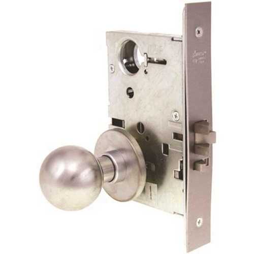 Arrow Lock AM12HBHD-LESS CYL.26D AM Series 2-3/4 in. Storeroom Mortise Lock Ball Knob BS Dull Chrome