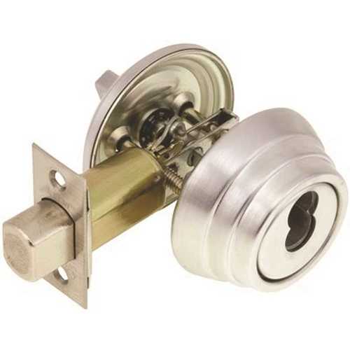 E60 Single Cylinder IC Core Deadbolt 2-3/4 in. BS Dull Chrome