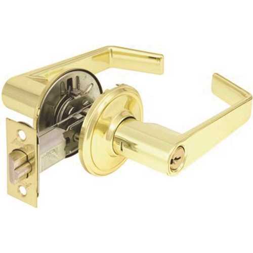 C Series Grade 2 Solar Brass Residential Entry Door Lever Antique Brass