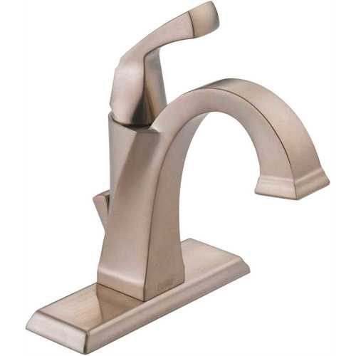 Delta 551-SS-DST Dryden Single Hole Single-Handle Bathroom Faucet with Metal Drain Assembly in Stainless