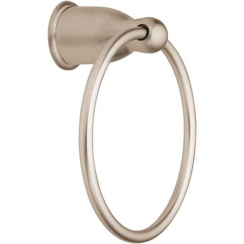 Mason Towel Ring in Satin Nickel