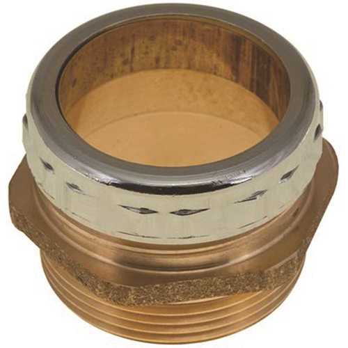 Durapro 162066 Trap Adapter Ground Joint, 1-1/2 in. OD x 1-1/2 in. MIP Finish