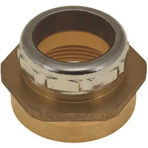 Rap Connector, 1-1/4 in. OD x 1-1/2 in. FIP Finish Brass