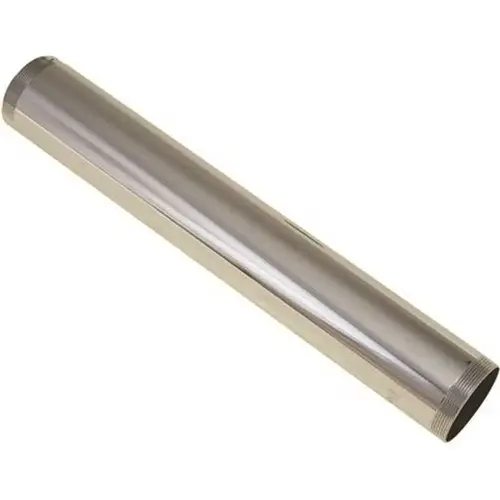 Brass Tube, 1-1/4 in. x 8 in., 20-Gauge, Chrome