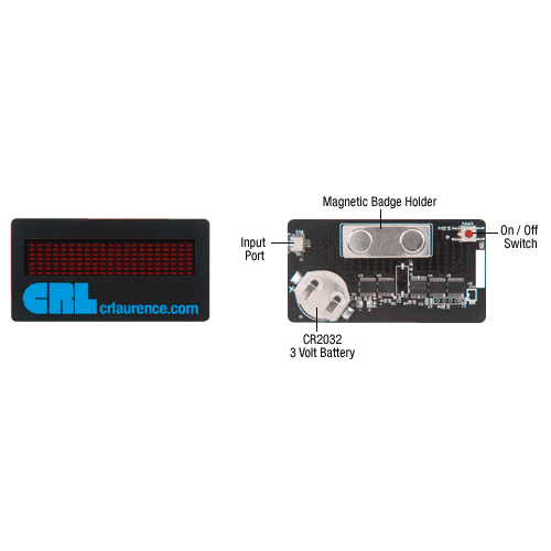 LED Name Tag With a Programmable Display