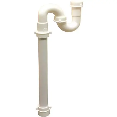 1/4 in. PVC S-Trap without Adapter White