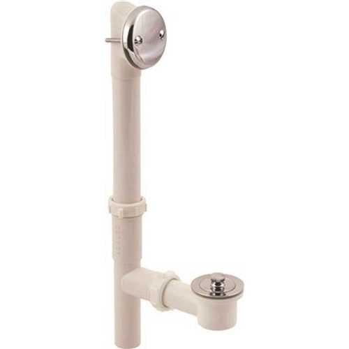 Gerber 0041550 Lift and Turn Waste and Overflow PVC Tub Drain Polished Chrome