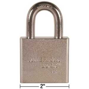 American Lock A5260KA XJ12 5260 Series 2 in. Solid Steel Padlock Body KAA Triple Satin Chrome