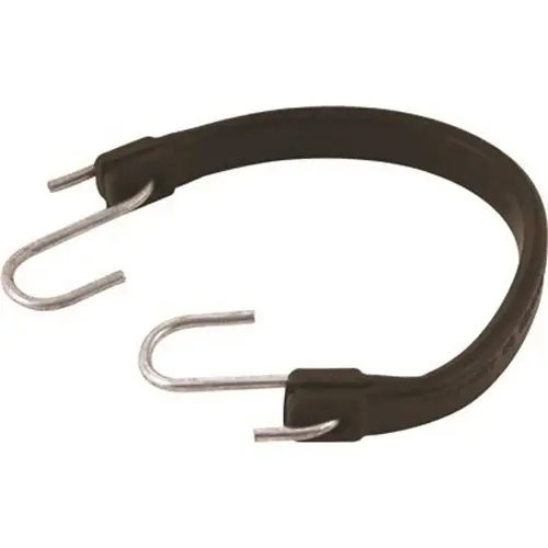 National Brand Alternative R722B 21 in. Bungee Cord Rubber Straps Black Pack of 25