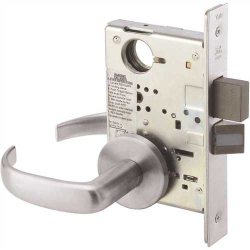 Rose Satin Chrome Mortise Pacific Beach Lever Privacy Handleset