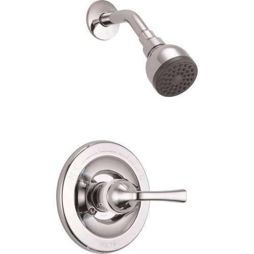 Delta B112900C Foundations Single-Handle 1-Spray Shower Faucet in Chrome (Valve Included)
