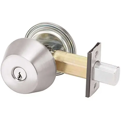 Cylinder by Thumbturn Para Keyway Keyed Random Yale Mechanical Deadbolt Satin Chrome