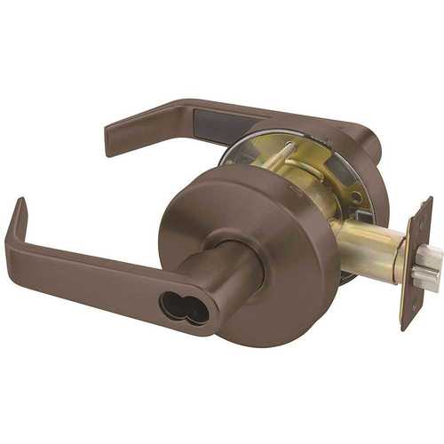 Storeroom Function Cylindrical Handleset Bronze