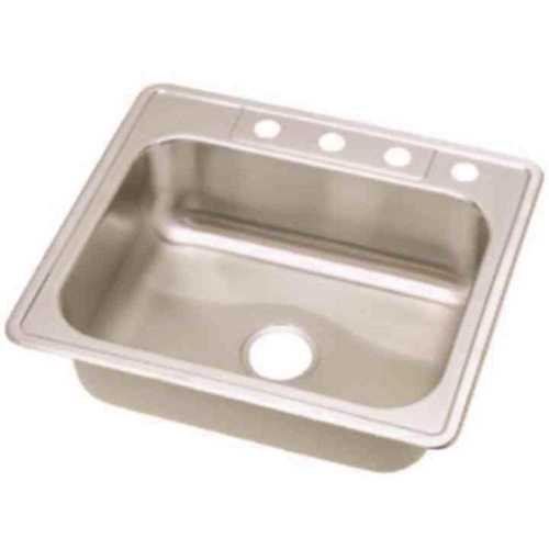 Dayton Elite Drop-In Stainless Steel 25 in. 3-Hole Single Bowl Kitchen Sink