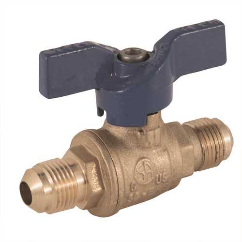 Valve Bluecap II Gas Ball Valve, 3/8 in. Flare x 3/8 in. Flare