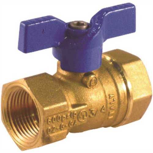 3/4 in. FIP x FIP Gas Ball Valve with Threaded Connection and Side Tap