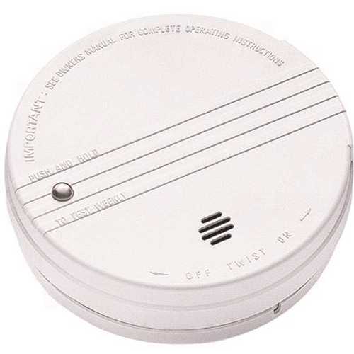 Kidde 0915E Battery Operated Smoke Detector with LED Power Indicator and Ionization Sensor
