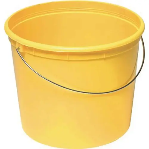 Warner 550 5-qt. Plastic Bucket with Steel Handle Yellow