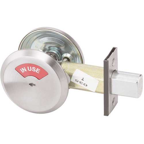 626 Satin Chrome Finish Occupancy Indicator Thumbturn Yale Mechanical Deadbolt