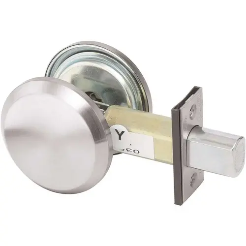 Single-Sided Dull Chrome Deadbolt