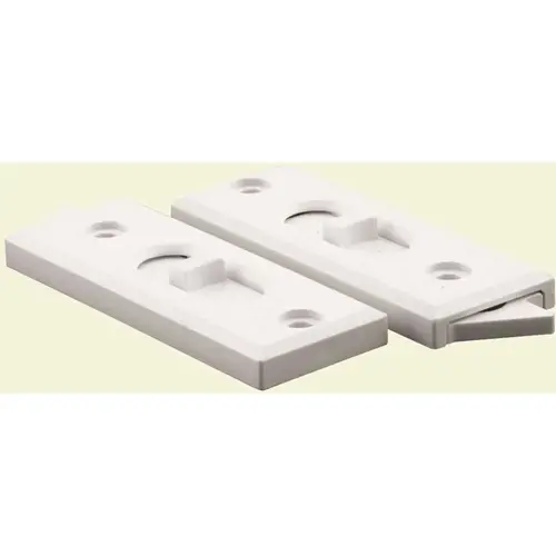 Anvil Mark MP2627 H.C. 2-1/8 in. White Plastic Single or Double Hung Window Tilt Sash Lock Pair