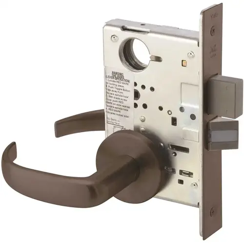 Escutcheon Plate Privacy Mortise Handleset Bronze