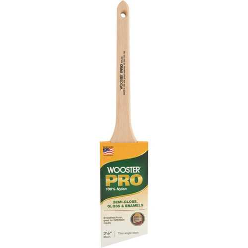 Wooster 0H21270024 2-1/2 in. Pro Nylon Thin Angle Sash Brush
