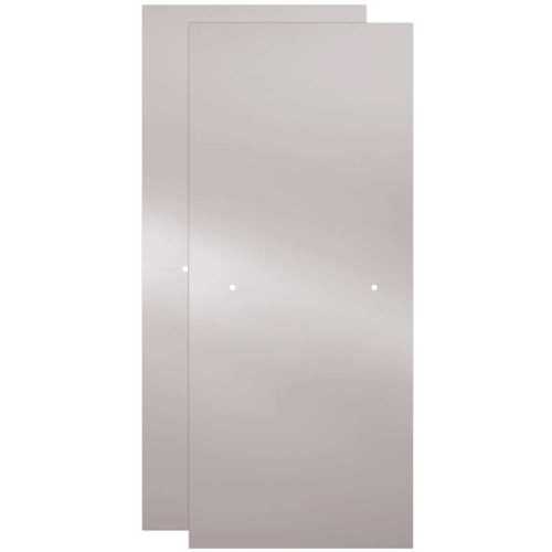 29-1/32 in. x 67-3/4 in. x 3/8 in. Frameless Sliding Shower Door Glass Panels in Clear ( for 50-60 in. Doors)