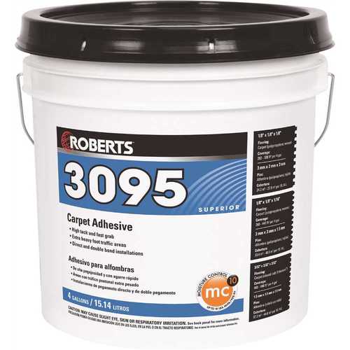 Roberts 3095-4 4 Gal. Superior Fast Grab Carpet Glue Adhesive