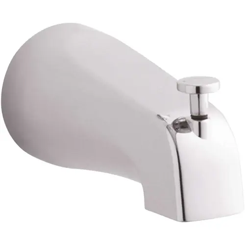 Coralais Diverter Bath Spout with NPT Connection in Polished Chrome