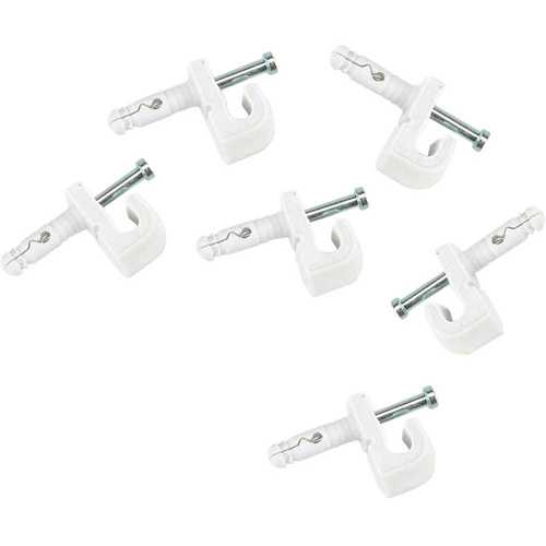 Wall Clip Bag, Resin, White - pack of 48