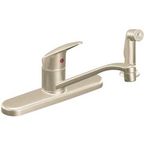 Single-Handle Standard Kitchen Faucet Lead Free in Stainless