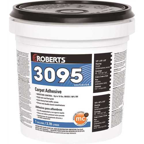 Roberts 3095-1 3095 1 Gal. Superior Fast Grab Carpet Glue Adhesive