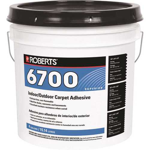 Roberts 6700-4 4 Gal. Indoor/Outdoor Carpet and Artificial Turf Adhesive